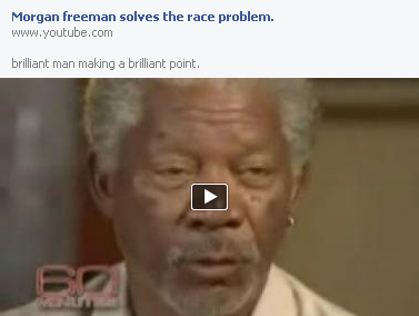 Morgan Freeman solves the race problem.